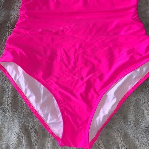 NWT Tempt Me Removable Adjustable Halter Retro High Waist One Piece Swimsuit XL - Picture 4 of 10
